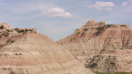 沙漠峡谷，景观，天线，岩石侵蚀