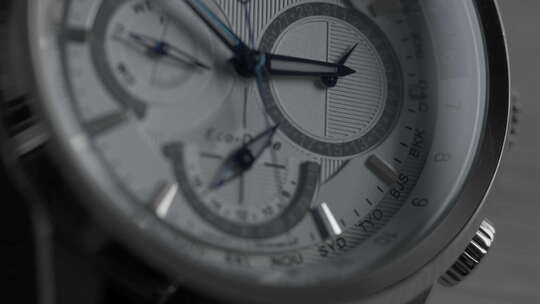 机械手表石英时钟指针时间视频素材模板下载