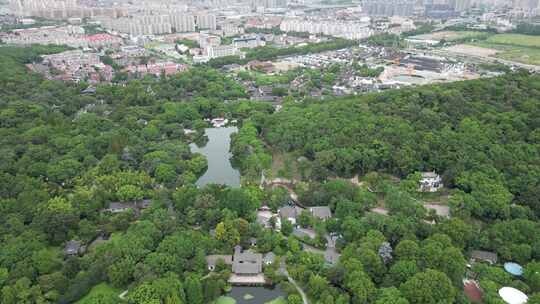 江苏无锡惠山古镇5A景区航拍