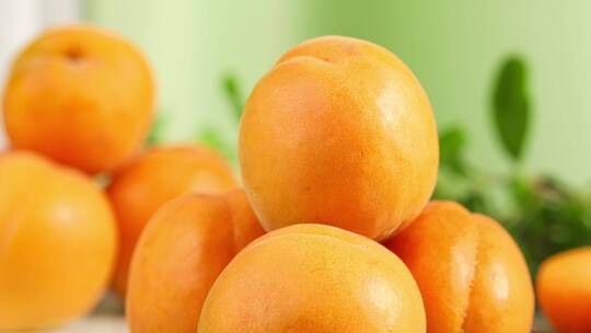 黄杏 新鲜水果展示