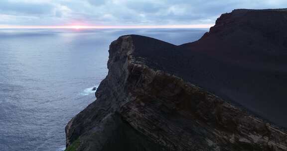 天线， Capelinhos，海岸，海洋