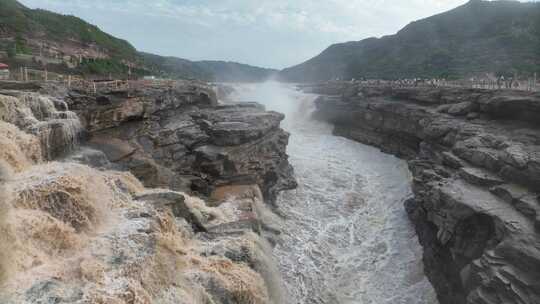 黄河黄河壶口瀑布江河山河河流奔腾河流长江