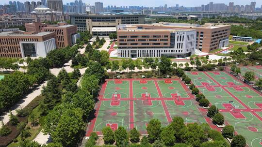 高校大学学校篮球场