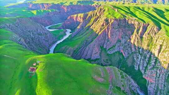 新疆喀拉峻阔克苏大峡谷HDR航拍