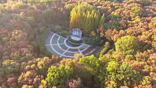 南京秋天 音乐台 中山陵风景区