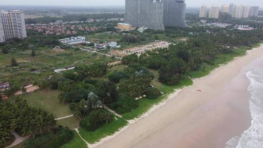 航拍海南沙滩美景