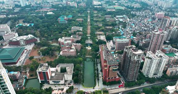 广州中山大学南校区航拍2022最新
