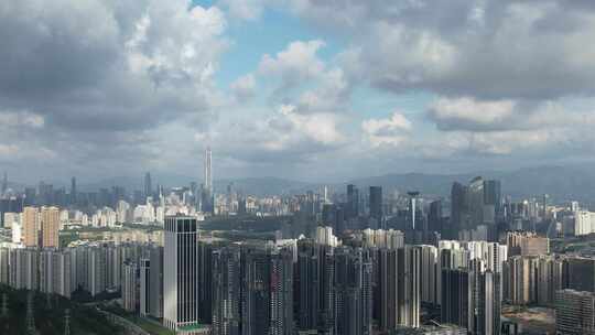 城市风光航拍-深圳福田区香蜜湖街道