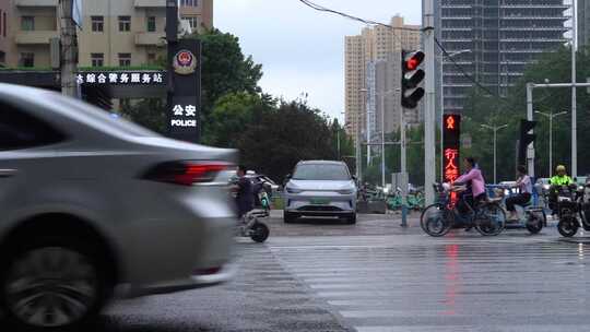 雨天 下雨 城市风光 写意 台风 雨中景色