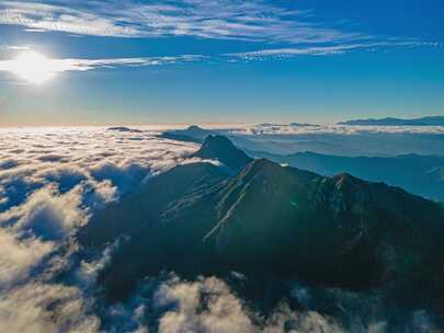 日出风景延时云海