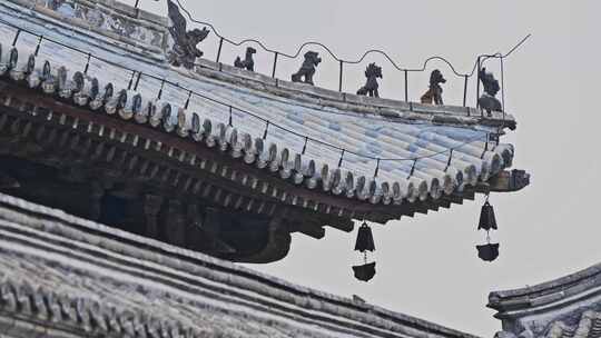 天津蓟县独乐寺观音阁寺庙木构古建筑