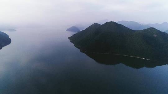 台州 山间 水库 航拍 水利