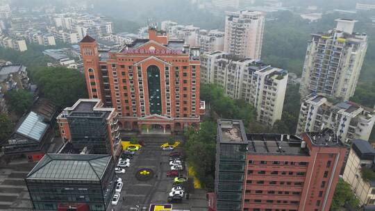 重庆北碚国家级科技企业孵化器大楼航拍