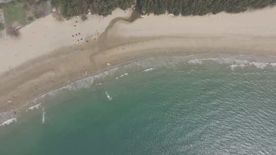 海南万宁市日月湾沙滩航拍