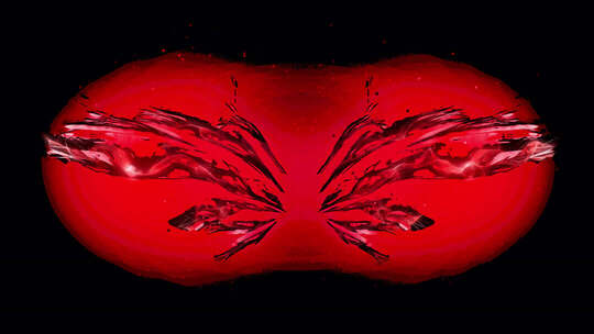 红色几何抽象背景素材