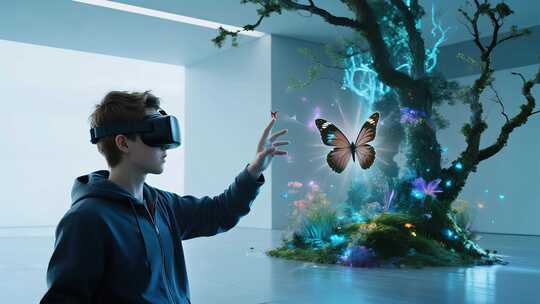 VR元宇宙虚拟交互未来科技概念视频