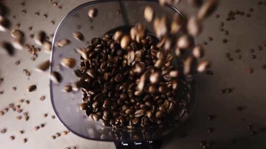 咖啡豆咖啡制作咖啡研磨咖啡视频素材