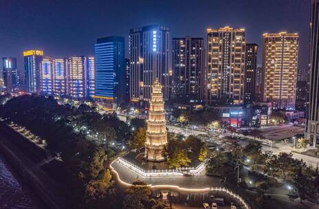 湖北宜昌航拍延时 夜景延时 延时