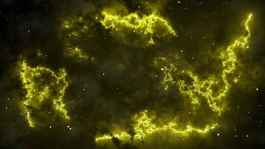 黄色科幻宇宙空间背景视频视频素材模板下载