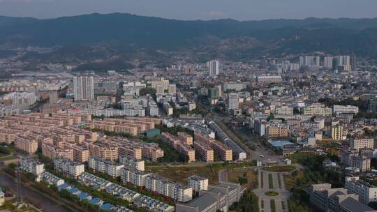 小县城视频云南临沧市全景