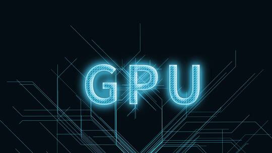 GPU三维科技感电路板生长线条场景