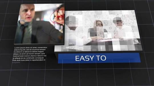 黑色公司照片视频企业宣传介绍AE模板