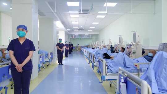 患者病人病房专家看病