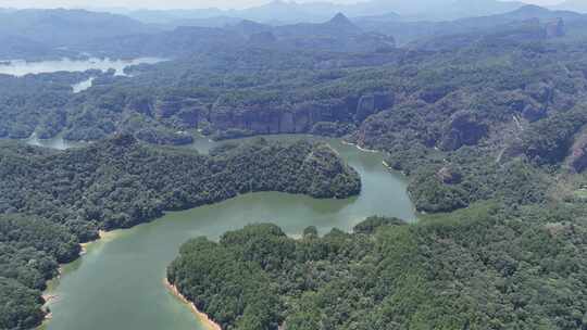 祖国壮丽山河青山绿水泰宁大金湖航拍