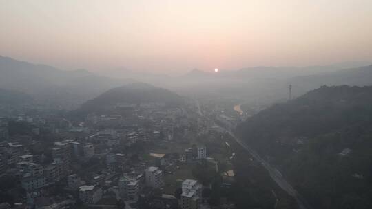 大气航拍 福建泉州 永春 清晨唯美自然风景