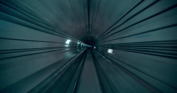 【8K】地铁隧道 穿梭延时 转场