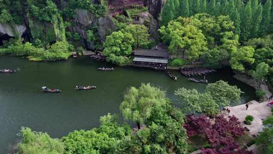 绍兴东湖景区航拍