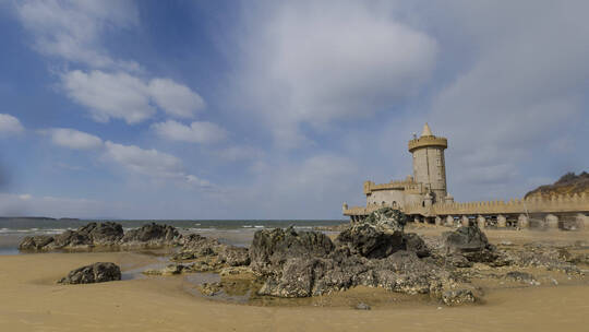 海边城堡延时