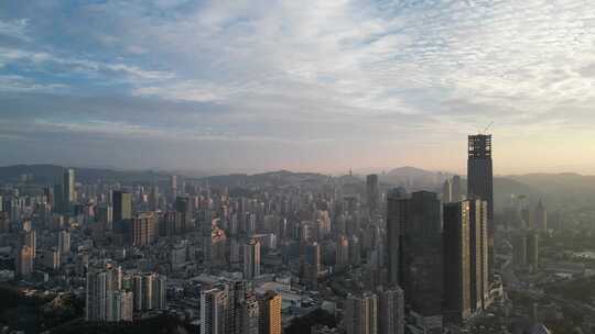 航拍贵阳大景贵阳城市天际线