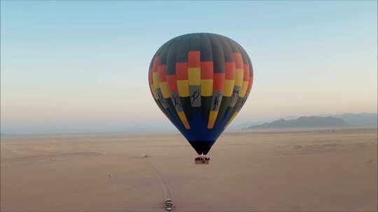 热气球点燃升空观光视频素材模板下载