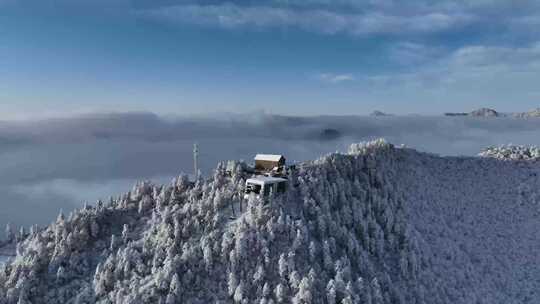 雪山雪景航拍