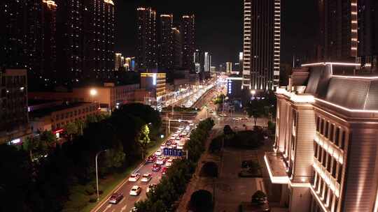 汉口市区夜景