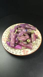 紫色四季豆豌豆