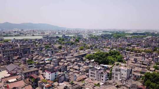 航拍揭阳古城 揭阳市榕城区航拍