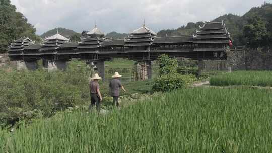 航拍三江程阳八寨风雨桥