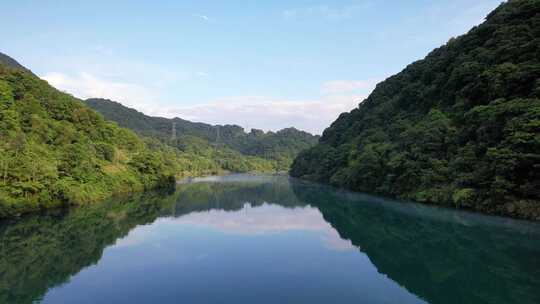 湖南省资兴市东江湖风光4k航拍