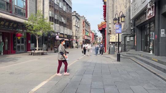 【镜头合集】大栅栏王府井老北京街景视频素材模板下载