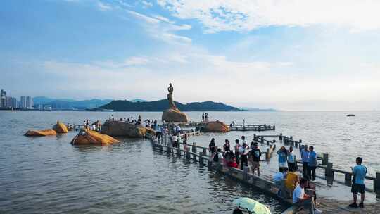 广东珠海城市风光航拍