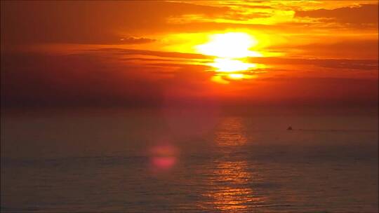 海面日出大海日落太阳升起唯美大气震撼