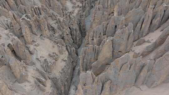航拍西藏日喀则奇林峡景观视频素材模板下载