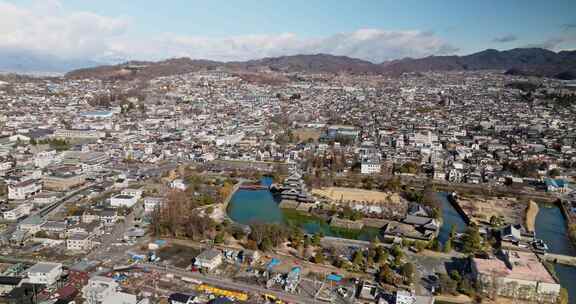 Hills， Matsumoto，池塘，