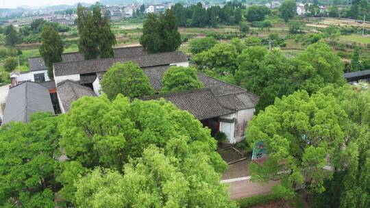 浙江杭州市建德新叶古村航拍