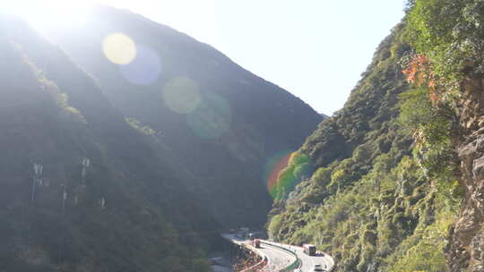 秦岭山水风景 秦岭 秋季 秦岭山脉