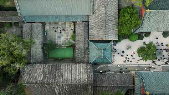 浙江台州国清寺天台山寺庙航拍