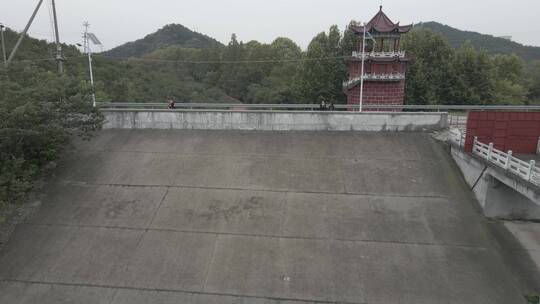 麻城市浮桥河水库4K航拍原素材视频素材模板下载