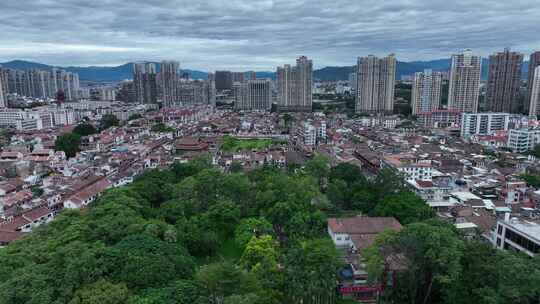 漳州古城航拍闽南古厝建筑福建旅游宣传片